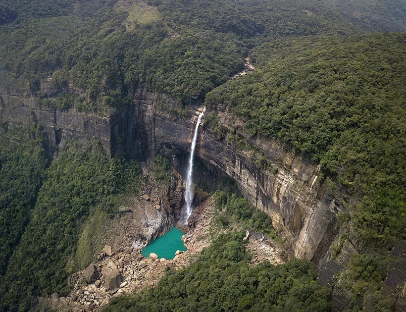 Nohkalikai Falls near Cherrapunji, Meghalaya