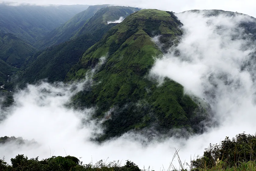 Misty valleys at Laitmawsiang, Meghalaya