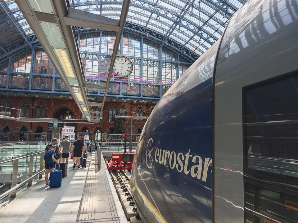 Eurostar train at St Pancras, London — illustrative photograph
